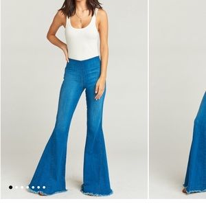 Short me your mumu Berkeley bells- M Long -ocean